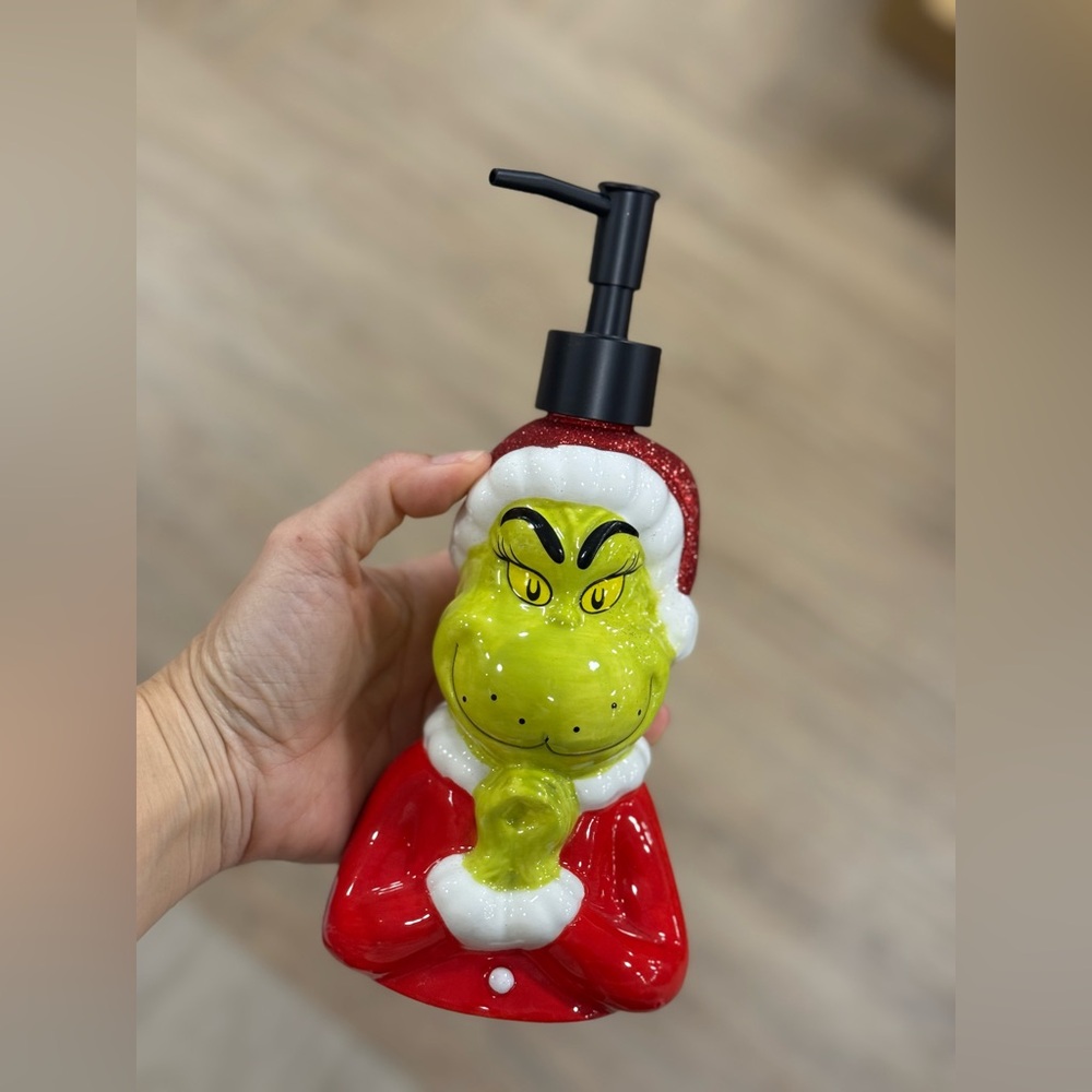 Grinch Soap Dispenser - Green and Red